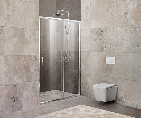 Фото Душевая дверь в нишу BelBagno Unique BF-1-100/115-C-Cr