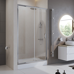 Фото Душевая дверь в нишу BelBagno Uno-195 UNO-195-BF-1-155-C-Cr