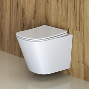 Изображение Унитаз подвесной BelBagno Due безободковый Унитаз подвесной BelBagno Due безободковый , изображение 9