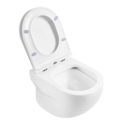 Изображение Унитаз подвесной BelBagno Onda безободковый Унитаз подвесной BelBagno Onda безободковый , изображение 6