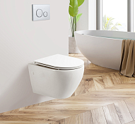 Унитаз подвесной BelBagno Sfera-R BB046CHR/BB870SC безободковый , изображение 7
