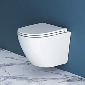 Унитаз подвесной BelBagno Sfera-R BB046CHR/BB870SC безободковый , изображение 9