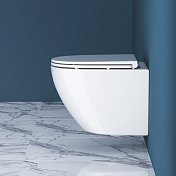 Унитаз подвесной BelBagno Sfera-R BB046CHR/BB870SC безободковый , изображение 10