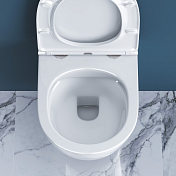 Унитаз подвесной BelBagno Sfera-R BB046CHR/BB870SC безободковый , изображение 12