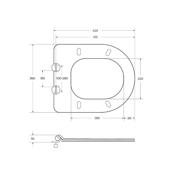 Унитаз-компакт BelBagno Sfera-R BB2141CPR/ BB2111SC безободковый , изображение 9