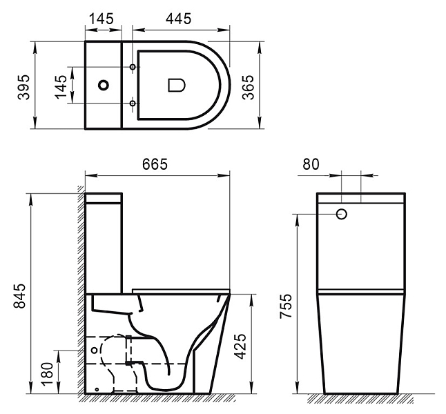 Унитаз-компакт BelBagno Sfera-R BB2141CPR/BB865SC безободковый , изображение 16