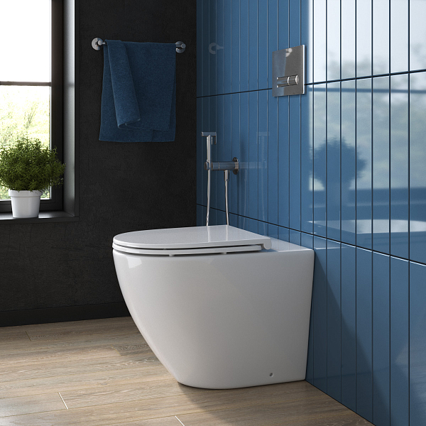 Унитаз приставной BelBagno Sfera-R BB2141CBR/BB870SC безободковый , изображение 4