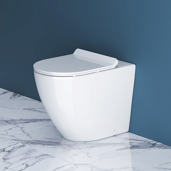 Унитаз приставной BelBagno Sfera-R BB2141CBR/BB2111SC безободковый , изображение 8