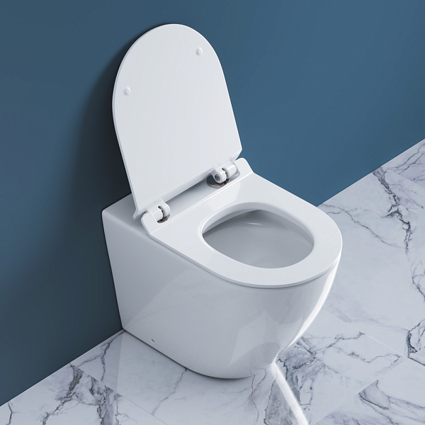 Унитаз приставной BelBagno Sfera-R BB2141CBR/BB2111SC безободковый , изображение 11