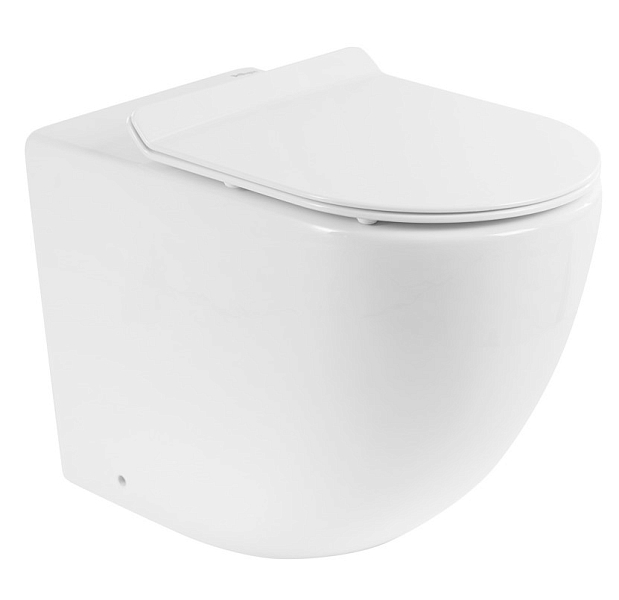 Унитаз приставной BelBagno Sfera-R BB2141CBR/BB2111SC безободковый , изображение 1