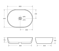 Изображение Раковина BelBagno BB1084-H301 Раковина BelBagno BB1084-H301 , изображение 9