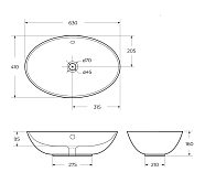 Изображение Раковина BelBagno BB1104 60 см Раковина BelBagno BB1104 60 см , изображение 10