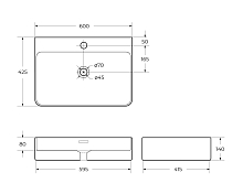 Изображение Раковина BelBagno BB1338 Раковина BelBagno BB1338 , изображение 8