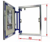 Ревизионный люк Lyuker AL-KR 50x30, настенный , изображение 11