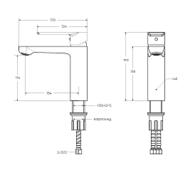 Фото Смеситель Cezares Stylus LS-IN для раковины
