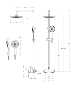 Изображение Душевая стойка Cezares Stylus CD-IN Душевая стойка Cezares Stylus CD-IN , изображение 6
