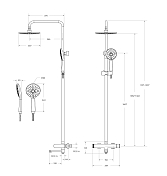 Изображение Душевая стойка Cezares Stylus CVD-NOP Душевая стойка Cezares Stylus CVD-NOP , изображение 7