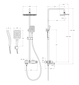 Изображение Душевая стойка BelBagno Ardente VSCM-CRM Душевая стойка BelBagno Ardente VSCM-CRM , изображение 11