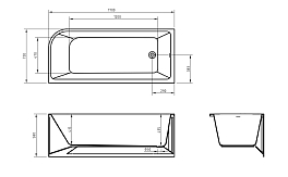 Изображение Акриловая ванна BelBagno BB712-1700-730-L 170x75 Акриловая ванна BelBagno BB712-1700-730-L 170x75 , изображение 8