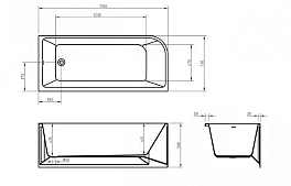 Изображение Акриловая ванна BelBagno BB712-1700-730-R 170x75 Акриловая ванна BelBagno BB712-1700-730-R 170x75 , изображение 8