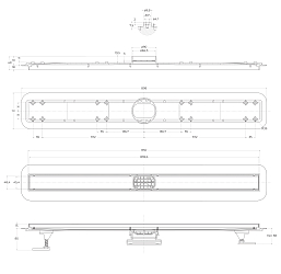 Фото Душевой лоток BelBagno Luce BB-LD-LUCE-90-BIANCO с решеткой 90 см