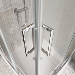 Фото Душевой уголок BelBagno Luce A-22-100+30-C-Cr