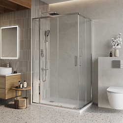 Фото Душевой уголок BelBagno Luce AH-21-130/80-C-Cr