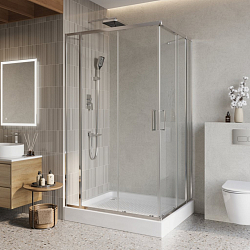 Фото Душевой уголок BelBagno Luce AH-22-140/120-C-Cr