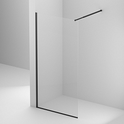 Фото Душевая перегородка BelBagno Kraft L-1-70-C-NERO