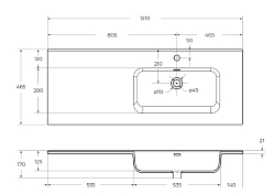 Изображение Мебельная раковина BelBagno BB1200ETL-R 120 см Мебельная раковина BelBagno BB1200ETL-R 120 см , изображение 5