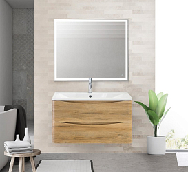 Фото Тумба под раковину BelBagno Acqua 90 подвесная, Rovere Rustico