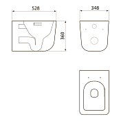 Изображение Унитаз подвесной Point Меркурий PN41831WM Унитаз подвесной Point Меркурий PN41831WM , изображение 5