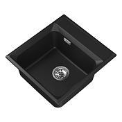 Изображение Мойка кухонная Point Мисти 46 PN3011B черный Мойка кухонная Point Мисти 46 PN3011B черный , изображение 2