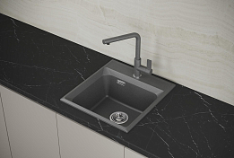 Изображение Мойка кухонная Point Мисти 46 PN3011GR графит Мойка кухонная Point Мисти 46 PN3011GR графит , изображение 3