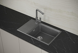 Изображение Мойка кухонная Point Этна 78 PN3012GR графит Мойка кухонная Point Этна 78 PN3012GR графит , изображение 3