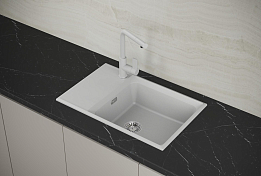 Изображение Мойка кухонная Point Этна 78 PN3012W белый Мойка кухонная Point Этна 78 PN3012W белый , изображение 3