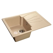 Изображение Мойка кухонная GranFest Quadro (Q-650L) 65x50 бежевая Мойка кухонная GranFest Quadro (Q-650L) 65x50 бежевая , изображение 1