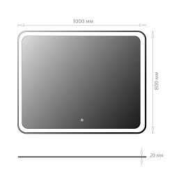 Фото Зеркало Onika Магна 100 с подсветкой