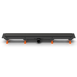 Фото Душевой лоток Azario D50 Klasik AZ-CH 650/50 KC с черной решеткой 65 см