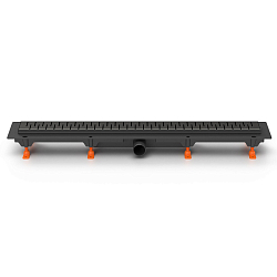 Фото Душевой лоток Azario D50 Medium AZ-CH 1050/50 MC с черной решеткой 105 см