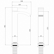 Изображение Смеситель Abber Wasserfall AF8611NG для раковины, никель Смеситель Abber Wasserfall AF8611NG для раковины, никель , изображение 3